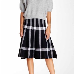 NWT Black and White Midi Skirt